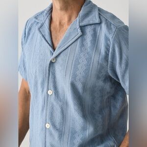 OAS Terry Button Down NWOT